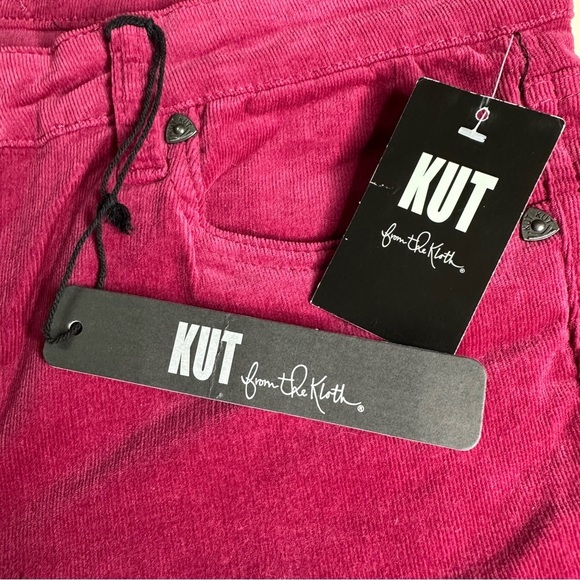 NWT Kut From the Kloth Dark Pink Corduroy Diana Skinny Pants. Size 12 - Picture 8 of 11